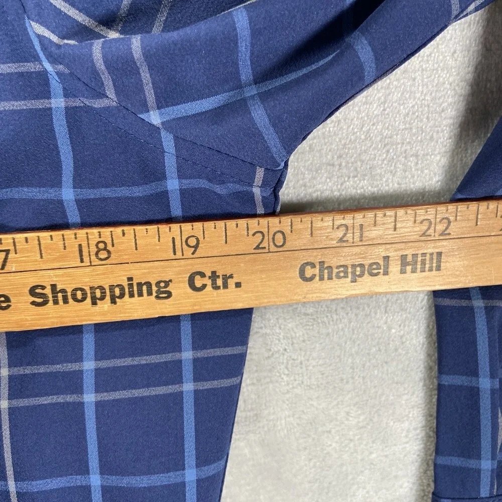 Mizzen + Main Shirt Mens Small Button Up No Tuck Trim Fit Leeward Performance